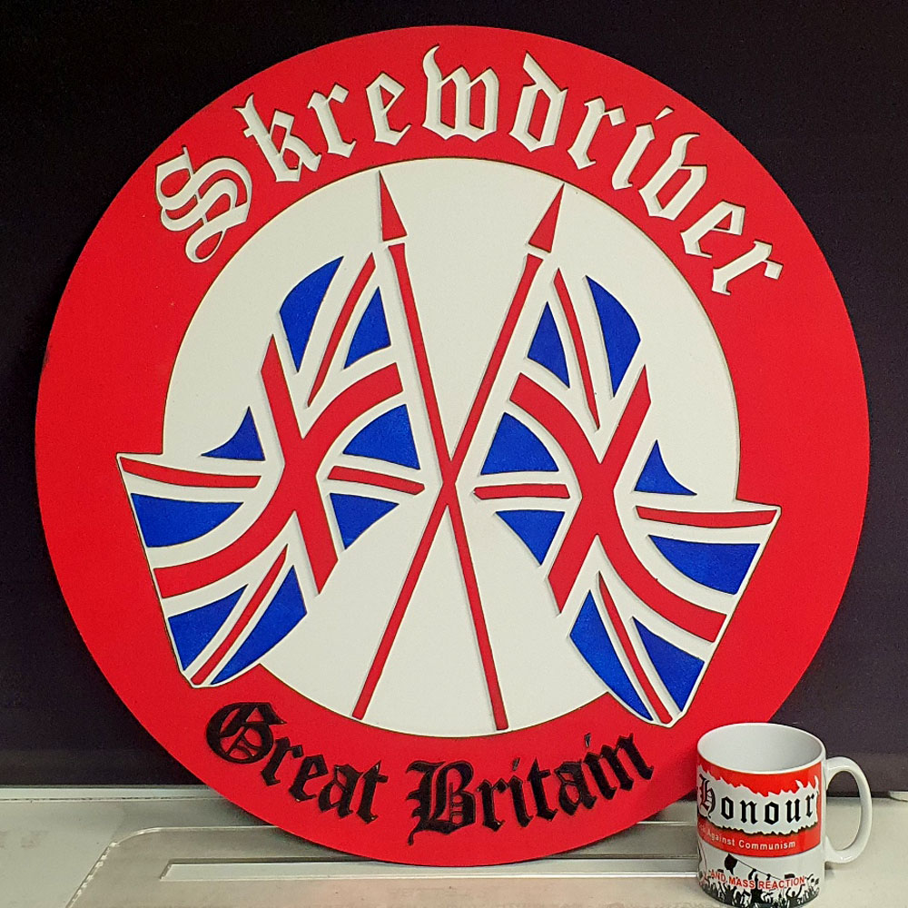 Skrewdriver Great Britain Wall Plaque