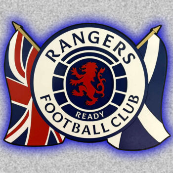 Rangers Wall Plaque Back Lights