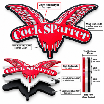 Cock Sparrer 3D Plaque